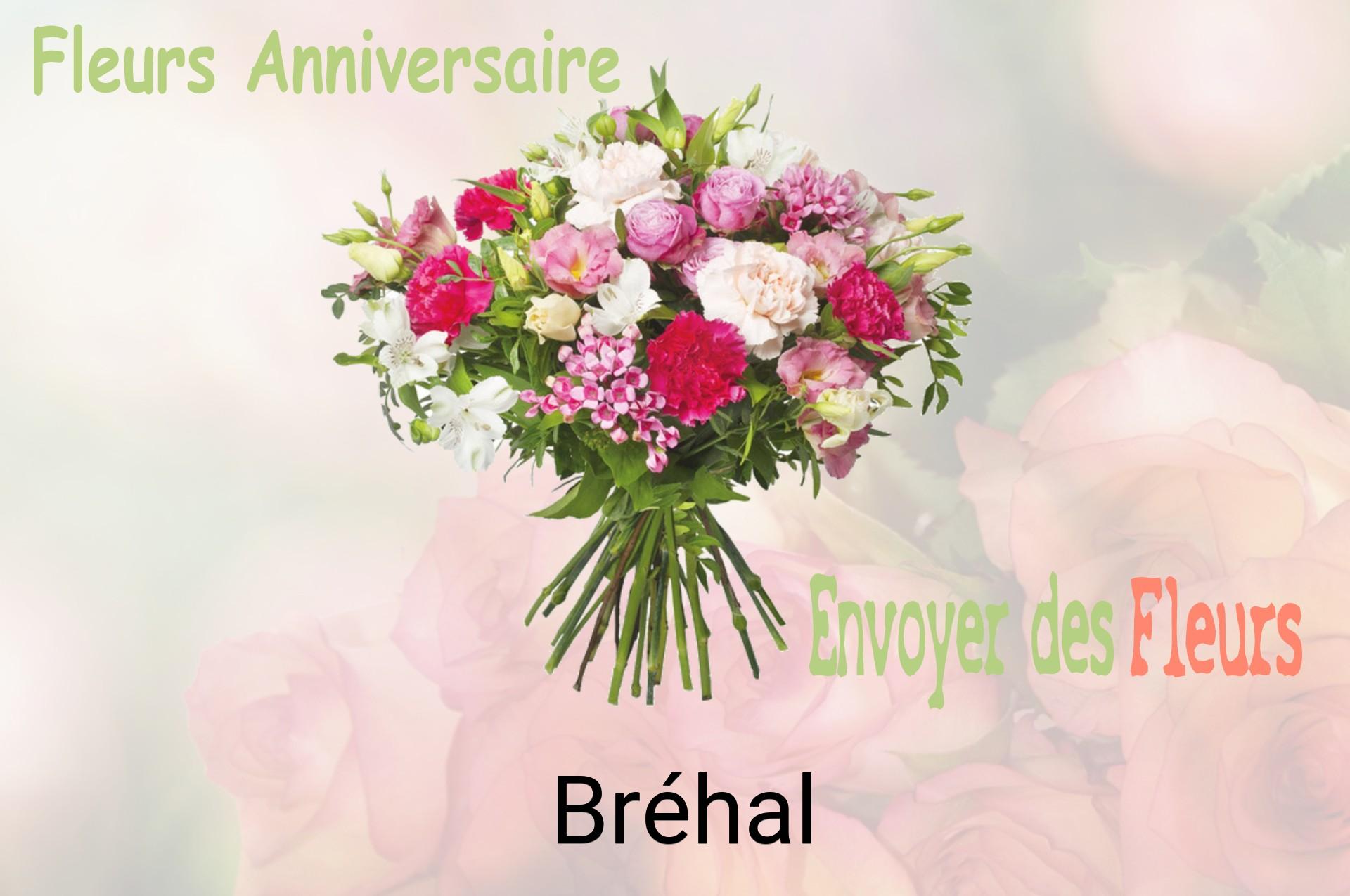 Bouquet de fleurs d’anniversaire livré à Bréhal